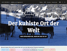 Tablet Screenshot of bernerhof-gstaad.ch